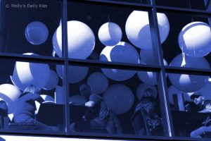 balls on the ceiling