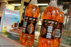 orange bottles of Irn Bru