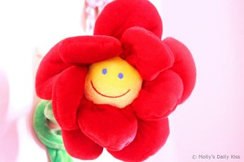 Happy smile flower face