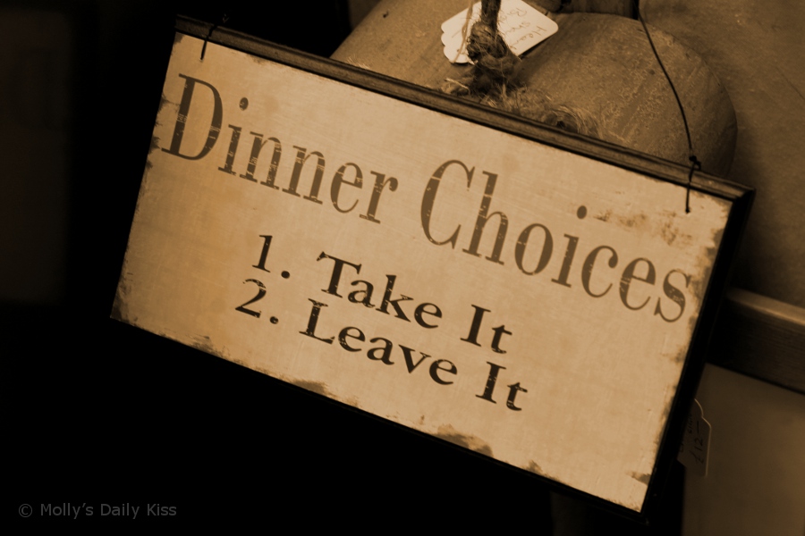 Old Fashioned Dinner Sign