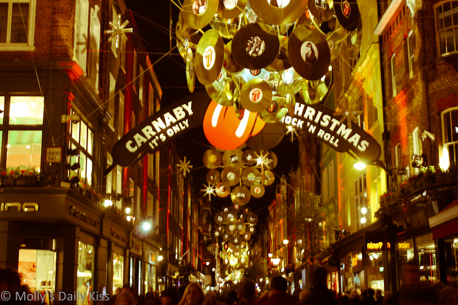 Christmas Lights in Carnaby Street London