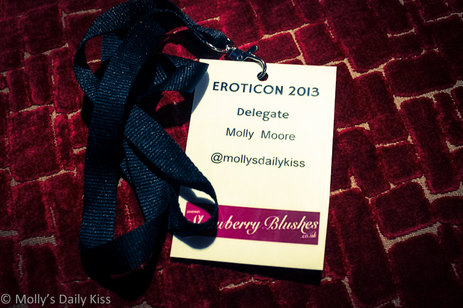 Molly Moore Eroticon delegate badge