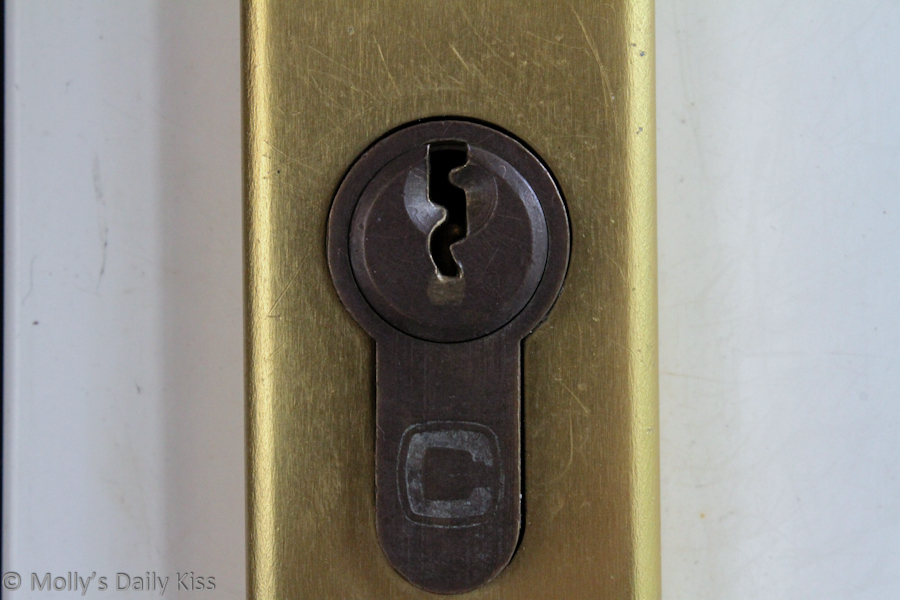 Macro shot of a keyhole