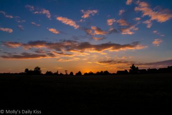 Sunset over Tewin Hertfordshire