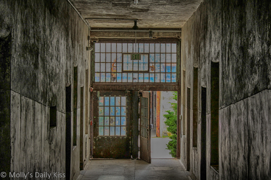 Open door at Eastern State Penitentary