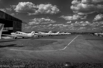 Planes at Panshanger Aerodrome