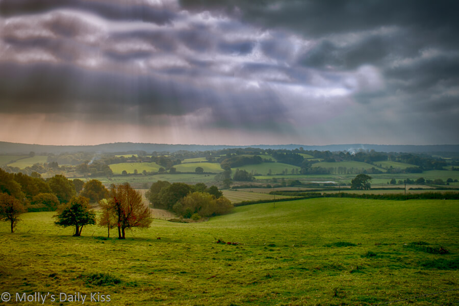 View over Brede Valley East Sussex
