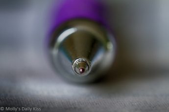 Macro shot of pen nib