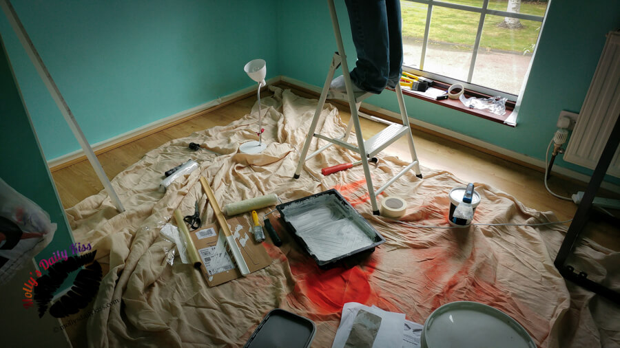 chaos of Decorating and painting a bedroom