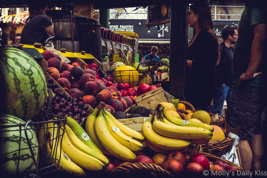 Fruit market in borough market london
