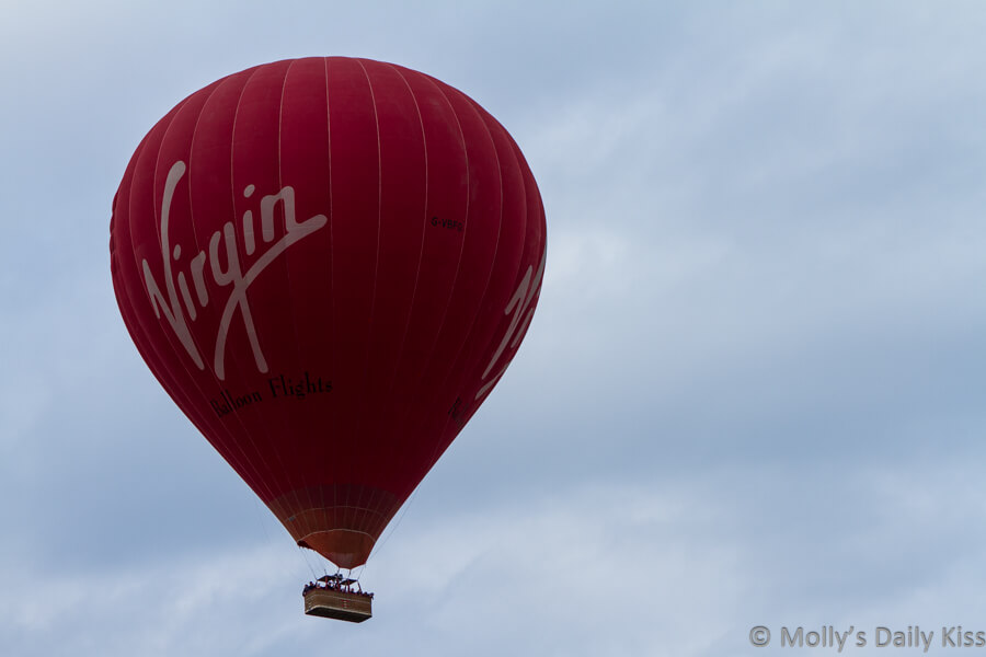 Red Virgin Hot Air balloon