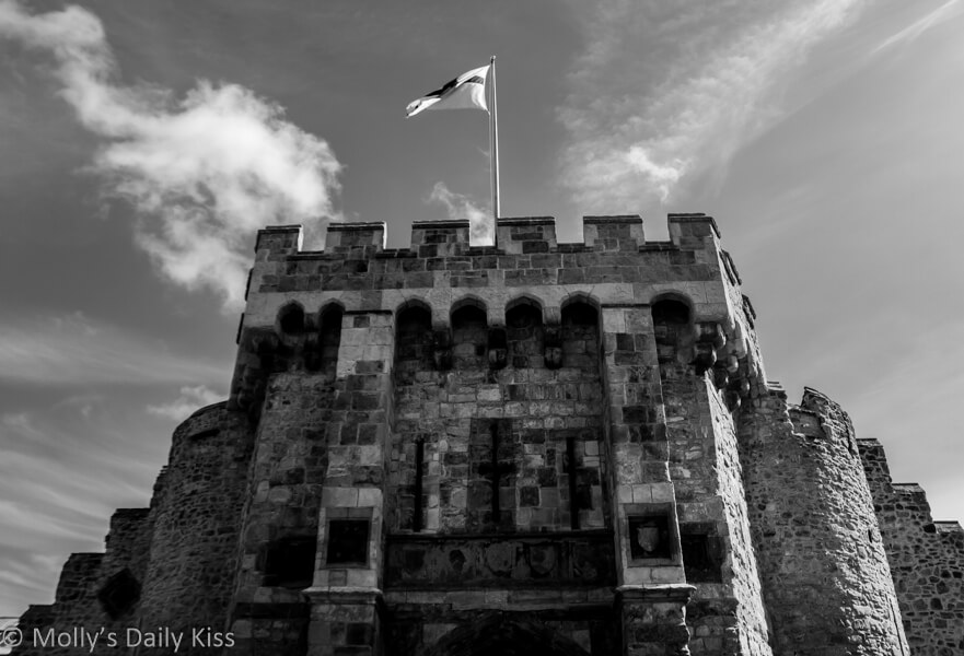 Bargate Southampton in black and white