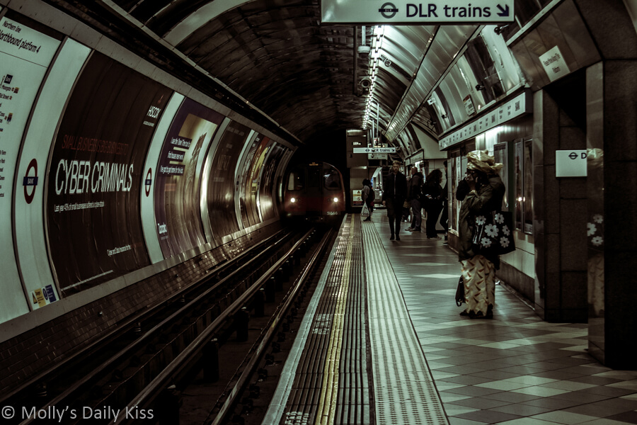Bank underground platform London