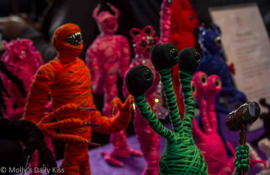 Monsters made from wool