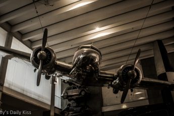 plane on display in Sciene museum london
