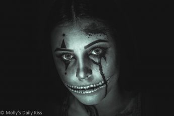 girl with halloween makeup