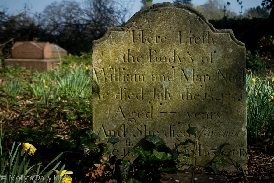 gravestone from 1753