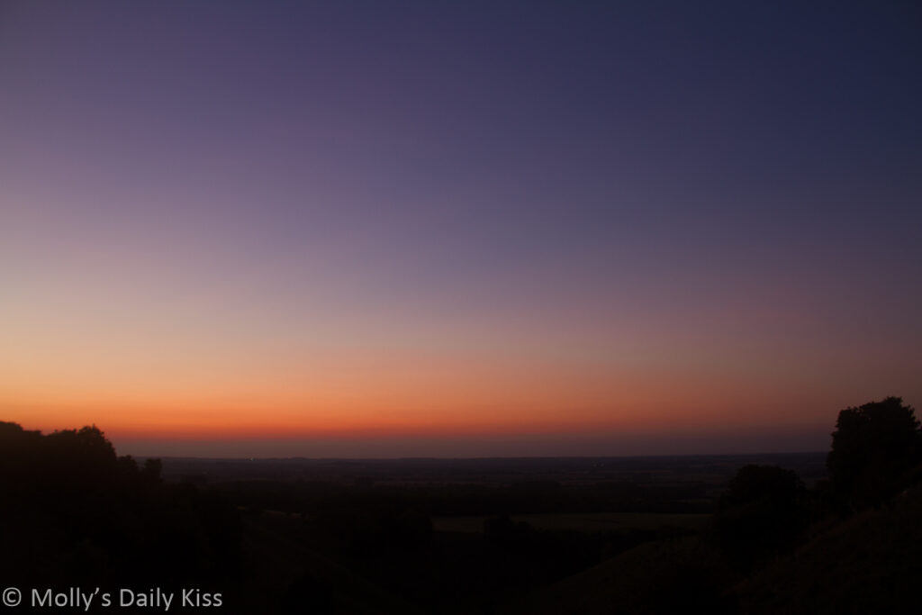 Sunset over Pegston Down